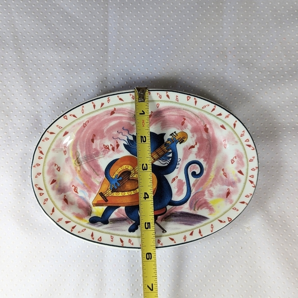 Love Cat Made In Italy Anthropomorphic Cat Playing A Guitar Musical - Picture 4 of 5